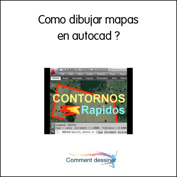 Como dibujar mapas en autocad